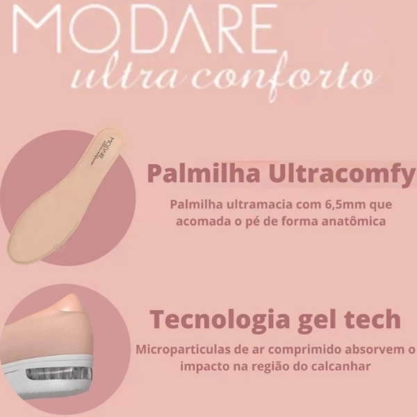 Tênis Modare Ortopédico  Rosa  VIP/PRIME
